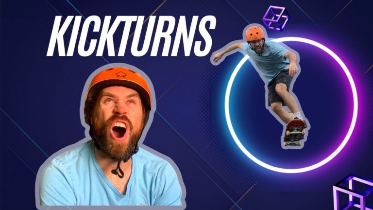 Learn how to do Kickturns on Flatground Skateboarding (Frontside and Backside)